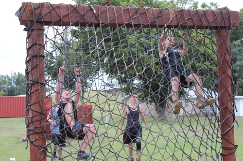 Participants run the Howler