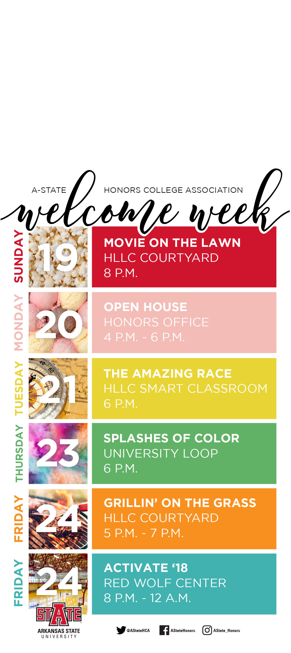 welcome week hangtag