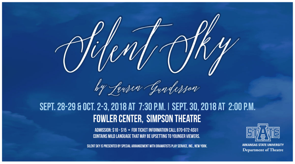 Theatre Announces Cast and Crew for &lsquo;Silent Sky&rsquo;