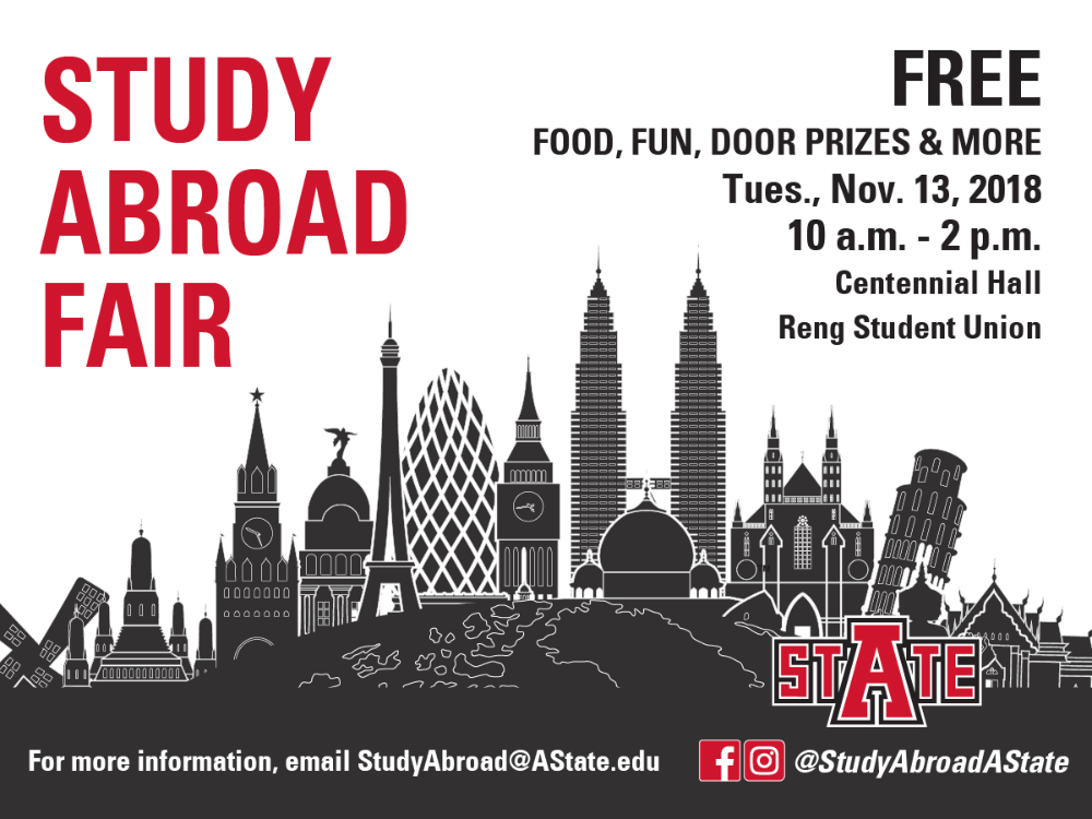 Second Study Abroad Fair Set for Nov. 13
