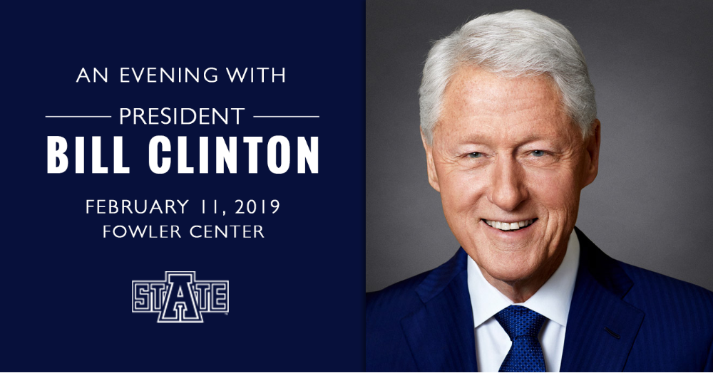 President Bill Clinton to Speak at Riceland Hall, Feb. 11