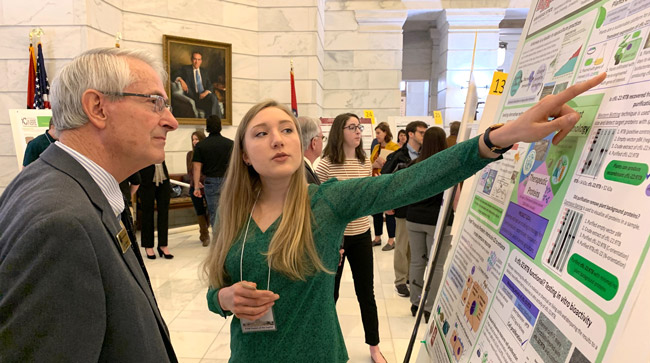 Undergrad Students Present Research during Capitol Event